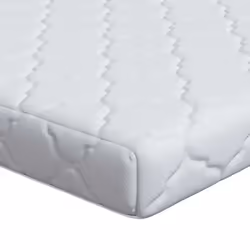 vidaXL Materasso con Strato di Cocco Bianco 160 x 80 cm Schiuma PU - Vista aggiuntiva 2