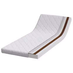 vidaXL Materasso con Strato di Cocco Bianco 200 x 80 cm Schiuma PU - Vista aggiuntiva 3