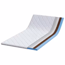 vidaXL Guanciali per materassi Bianco 100 x 200 cm Schiuma PU - Vista aggiuntiva 3