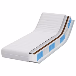 vidaXL Materasso con Strato di Cocco Bianco 80 x 200 cm - Vista aggiuntiva 3