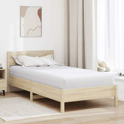 vidaXL Materasso con Strato di Cocco Bianco 120 x 200 cm