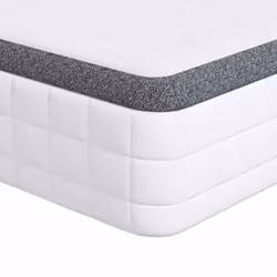 vidaXL Materasso Bianco e Grigio 90 x 200 cm Molla Bonell - Vista aggiuntiva 2