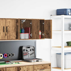 Pensili per Garage 2 pz Legno Antico in Legno Multistrato Vidaxl 157990