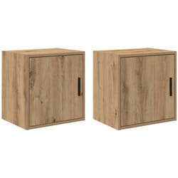 Pensili per Garage 2 pz Rovere Artigianale in Legno Multistrato Vidaxl 381385