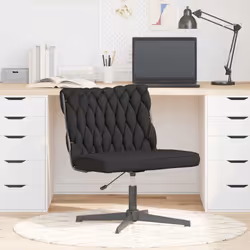 Questa elegante sedia da ufficio girevole è la combinazione perfetta di eleganza e comfort, caratterizzata da un design minim ...