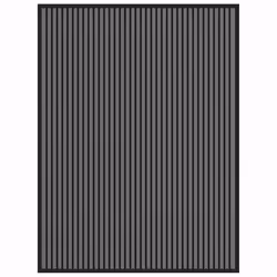 vidaXL Tappetino Rigato Nero e Grigio 80 x 120 cm Polipropilene e PVC - Vista aggiuntiva 2