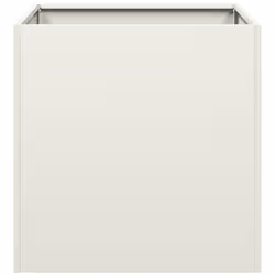 VidaXL 860662 fioriera Acciaio Bianco - Vista aggiuntiva 4