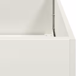 VidaXL 860662 fioriera Acciaio Bianco - Vista aggiuntiva 6