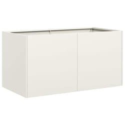 VidaXL 860669 fioriera Acciaio Bianco