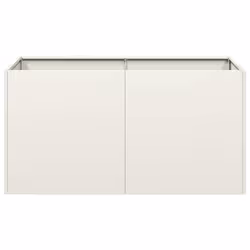VidaXL 860669 fioriera Acciaio Bianco - Vista aggiuntiva 4