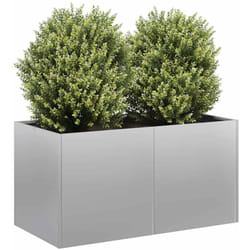 Vidaxl - Fioriera 80x40x40 cm in Acciaio Zincato 933987