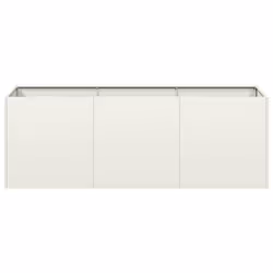 VidaXL 860676 fioriera Acciaio Bianco - Vista aggiuntiva 4