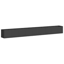 VidaXL 860696 fioriera Acciaio Nero