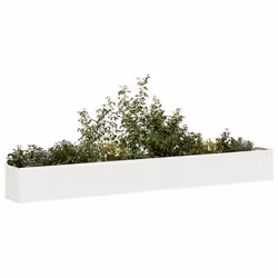 VidaXL 860697 fioriera Acciaio Bianco - Vista aggiuntiva 2