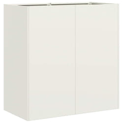 VidaXL 860711 fioriera Acciaio Bianco