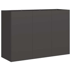 VidaXL 860717 fioriera Acciaio Nero