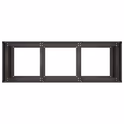 VidaXL 860717 fioriera Acciaio Nero - Vista aggiuntiva 5