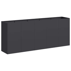 VidaXL 860724 fioriera Acciaio Nero