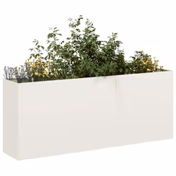 VidaXL 860725 fioriera Acciaio Bianco - Vista aggiuntiva 2
