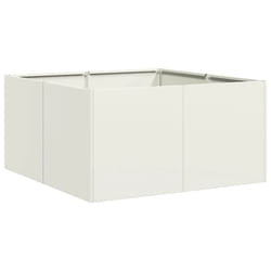VidaXL 860739 fioriera Acciaio Bianco
