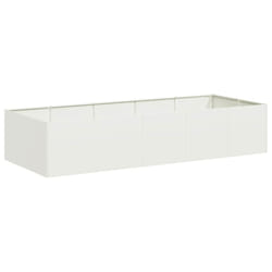 VidaXL 860753 fioriera Acciaio Bianco