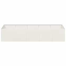 VidaXL 860753 fioriera Acciaio Bianco - Vista aggiuntiva 4