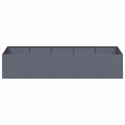 VidaXL 860754 fioriera Acciaio Antracite - Vista aggiuntiva 4