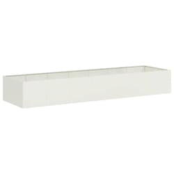 VidaXL 860760 fioriera Acciaio Bianco
