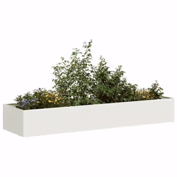 VidaXL 860760 fioriera Acciaio Bianco - Vista aggiuntiva 2
