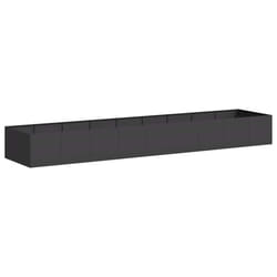 VidaXL 860766 fioriera Acciaio Nero