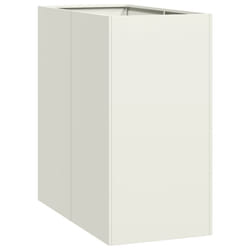 VidaXL 860774 fioriera Acciaio Bianco