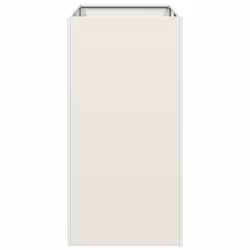 VidaXL 860774 fioriera Acciaio Bianco - Vista aggiuntiva 4