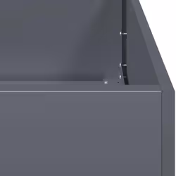 VidaXL 860775 fioriera Acciaio Antracite - Vista aggiuntiva 6