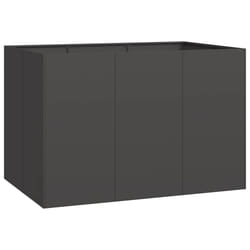 VidaXL 860787 fioriera Acciaio Nero