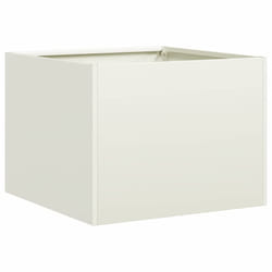 VidaXL 860795 fioriera Acciaio Bianco