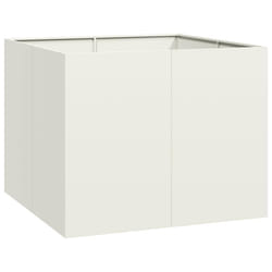 VidaXL 860823 fioriera Acciaio Bianco