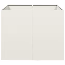 VidaXL 860823 fioriera Acciaio Bianco - Vista aggiuntiva 4