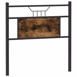 vidaXL Testiera Rovere Fumo 80 cm in Legno Multistrato e Acciaio - Vista aggiuntiva 2