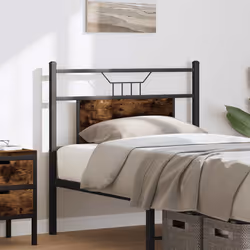 vidaXL Testiera Rovere Fumo 80 cm in Legno Multistrato e Acciaio - Vista aggiuntiva 3