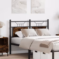 vidaXL Testiera Rovere Fumo 120 cm in Legno Multistrato e Acciaio - Vista aggiuntiva 3