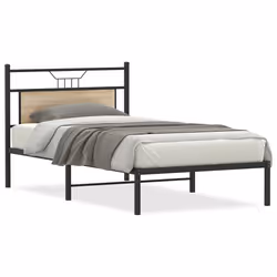 vidaXL Giroletto senza Materasso Rovere Sonoma 107x203cm in Truciolato - Vista aggiuntiva 2
