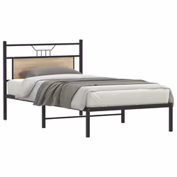 vidaXL Giroletto senza Materasso Rovere Sonoma 107x203cm in Truciolato - Vista aggiuntiva 3
