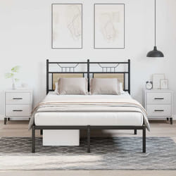 vidaXL Giroletto senza Materasso Rovere Sonoma 120x200cm in Truciolato