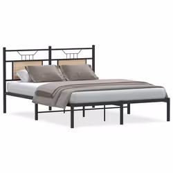 vidaXL Giroletto senza Materasso Rovere Sonoma 140x190cm in Truciolato - Vista aggiuntiva 2