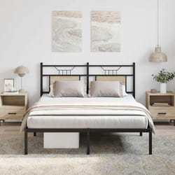 vidaXL Giroletto senza Materasso Rovere Sonoma 140x200cm in Truciolato