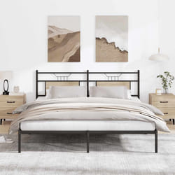 vidaXL Giroletto senza Materasso Rovere Sonoma 160x200cm in Truciolato