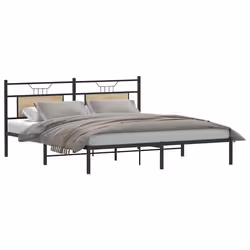 vidaXL Giroletto senza Materasso Rovere Sonoma 183x203cm in Truciolato - Vista aggiuntiva 3