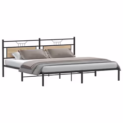vidaXL Giroletto senza Materasso Rovere Sonoma 193x201cm in Truciolato - Vista aggiuntiva 3