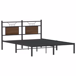 vidaXL Giroletto senza Materasso Rovere Marrone 137x190 cm Truciolato - Vista aggiuntiva 3