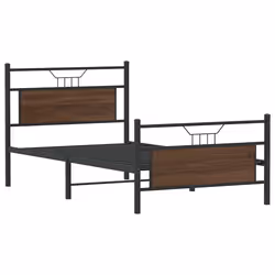 vidaXL Giroletto senza Materasso Rovere Marrone 107x203 cm Truciolato - Vista aggiuntiva 3